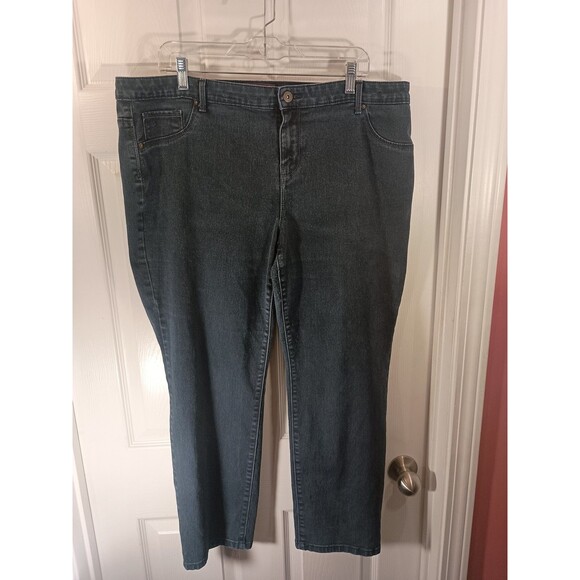 Gloria Vanderbilt Jeans Size 18W Short Sadie Slim Blue - Picture 2 of 7